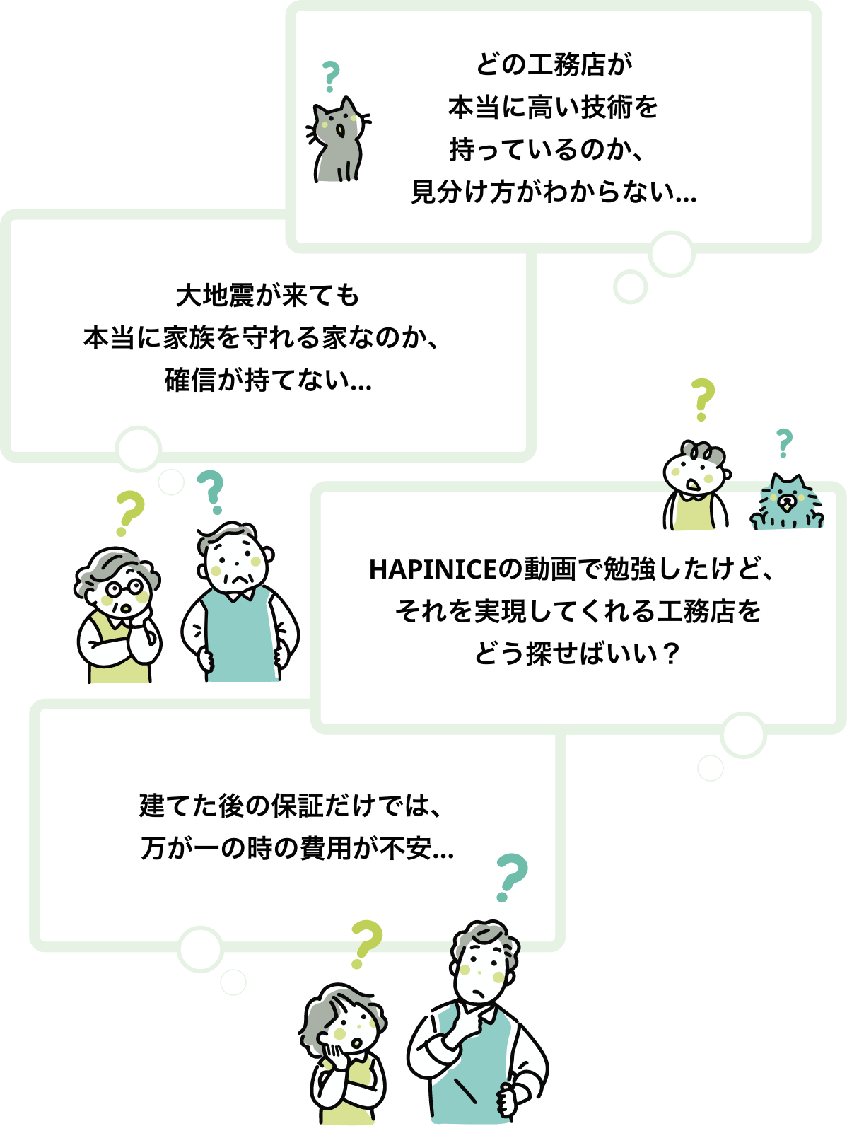 どの工務店が本当に高い技術を持っているのか、見分け方がわからない…