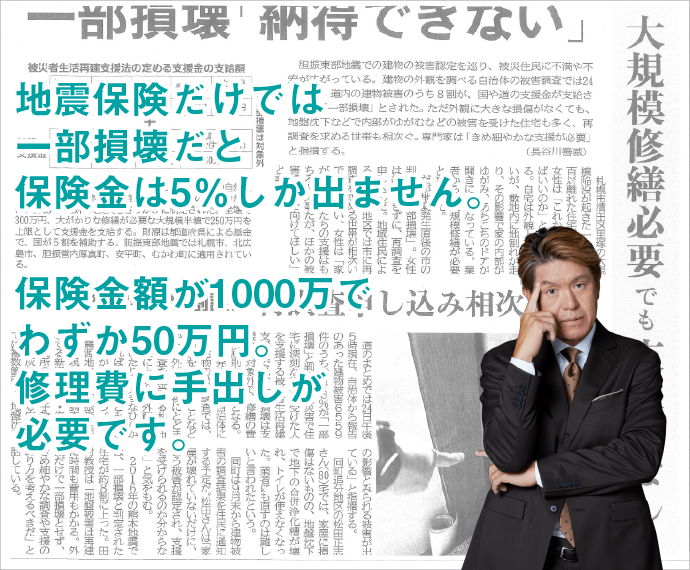 地盤保証では地震による火災や津波被害に保険金支払い